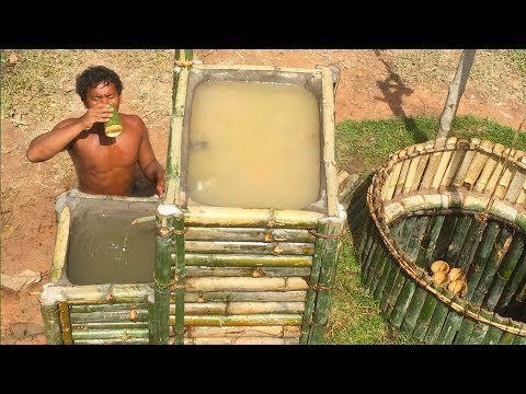 Search groundwater and Build Water filter in the forest by ancient skill ( wells bamboo )