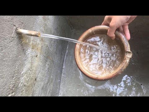 Primitive technology with survival skills build a water filter tank part 3