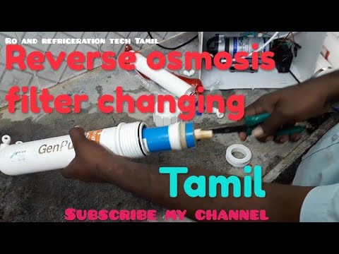 How to service RO water filter / Reverse osmosis filter changing / Tamil.