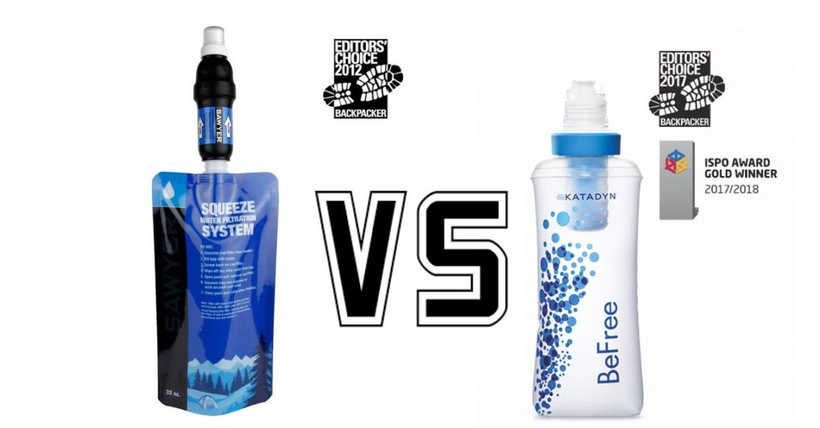 Sawyer Squeeze vs. Katadyn's BeFree water filter