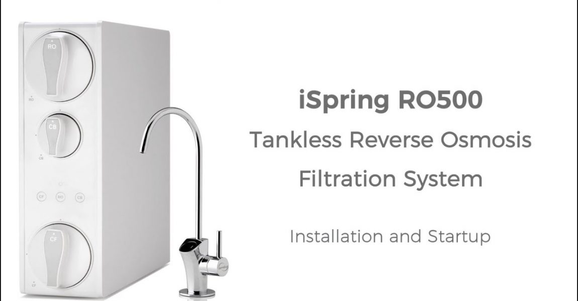 iSpring RO500 Tankless RO Reverse Osmosis 500GPD Water Filtration System DIY Installation