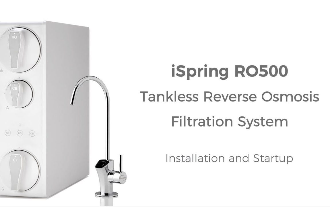 iSpring RO500 Tankless RO Reverse Osmosis 500GPD Water Filtration System DIY Installation