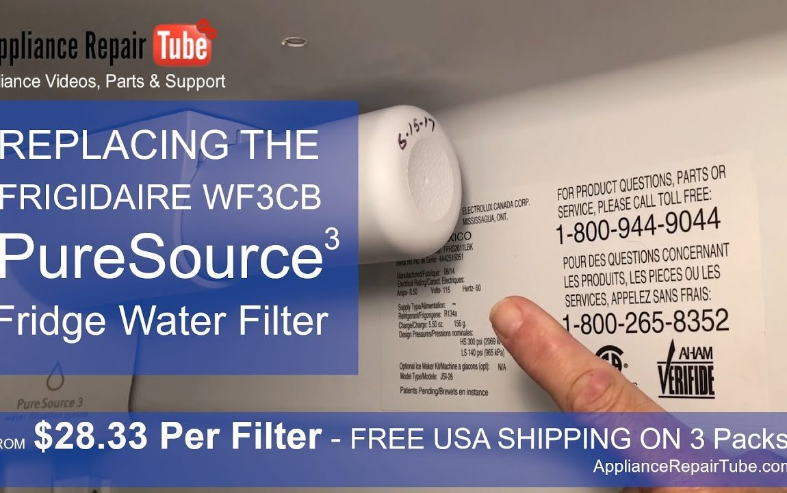 Frigidaire WF3CB PureSource Water Filter Replacement Video
