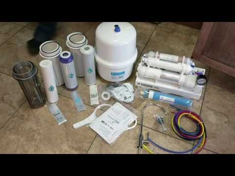 UKOKE 6 STAGE RO WATER FILTRATION SYSTEM   ENGLISH INSTALL VIDEO