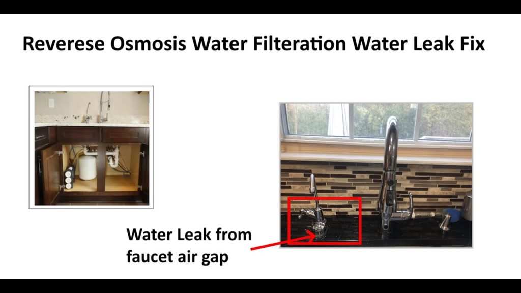 Reverse Osmosis Water Filtration Leak Fix From Air Gap