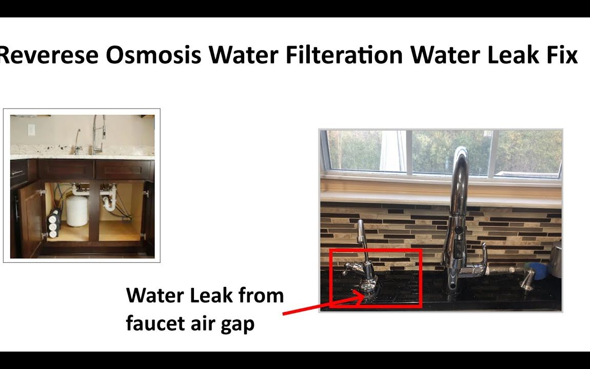 Reverse Osmosis Water Filtration Leak Fix From Air Gap