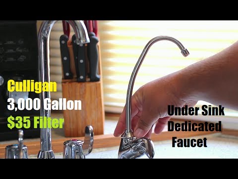 How To Install a Under The Sink Water Filter With Faucet Culligan EZ 1