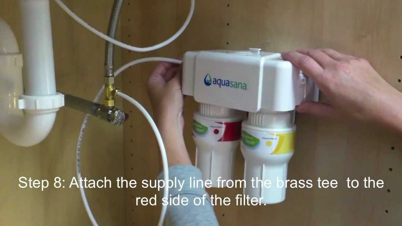 How to install an Aquasana AQ5200 under counter drinking water filter