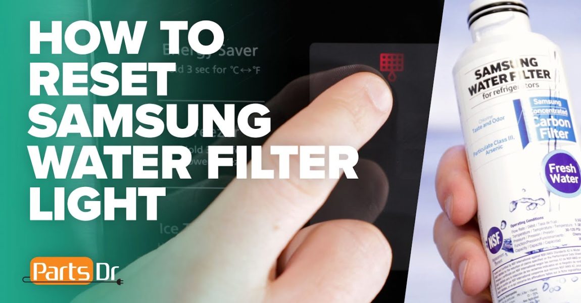 How to reset Samsung refrigerator water filter notification