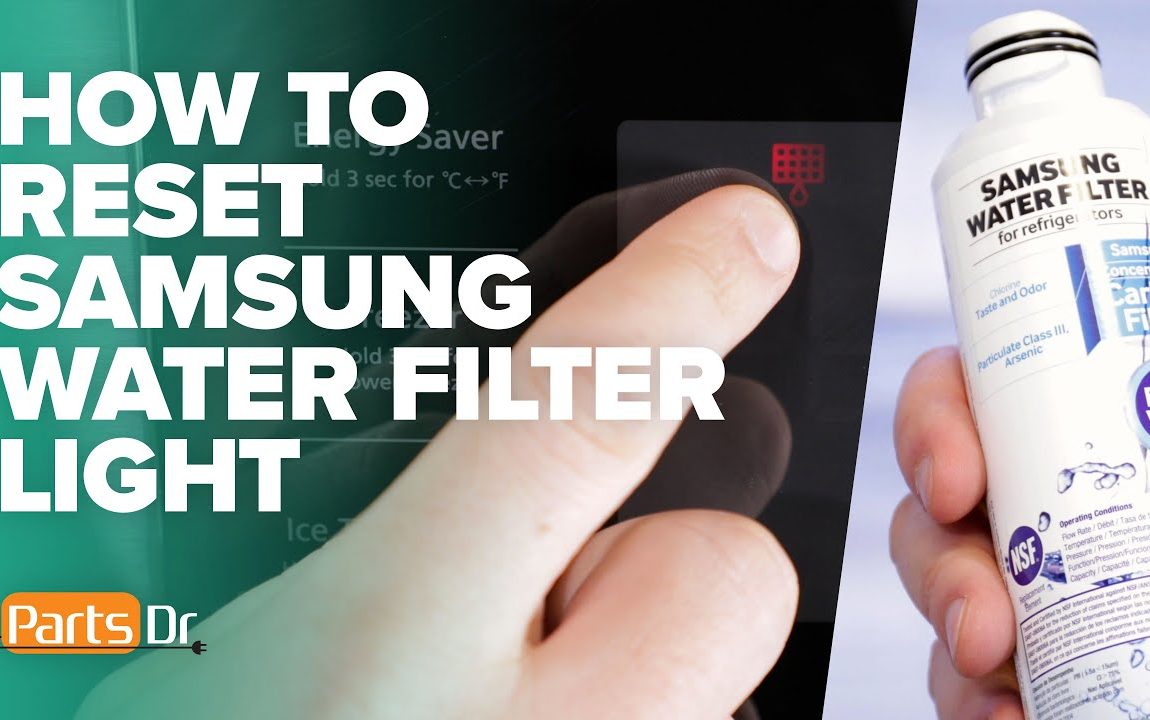 How to reset Samsung refrigerator water filter notification