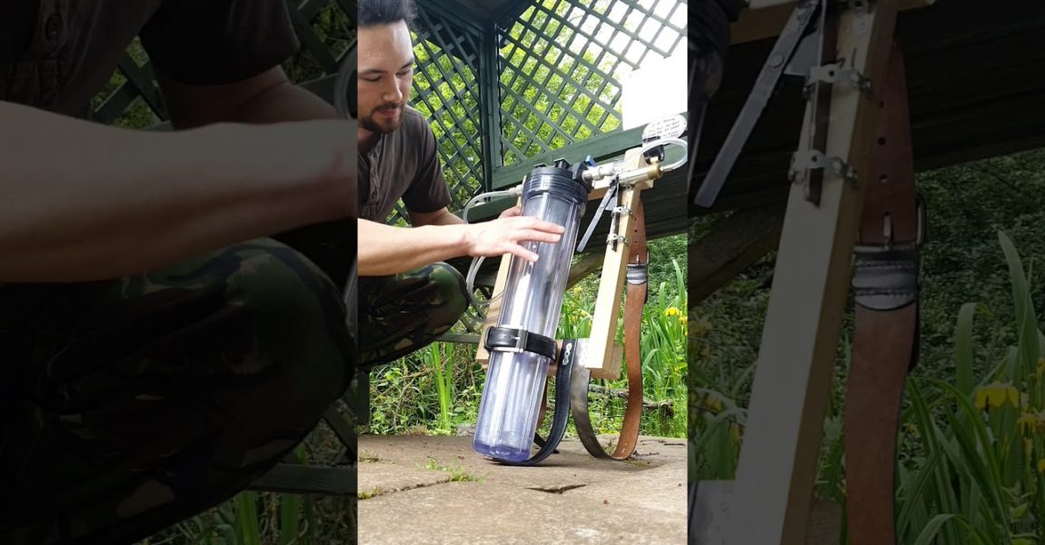 DIY STREAM WATER FILTRATION SYSTEM: Off grid survival and a simple way to collect and store water