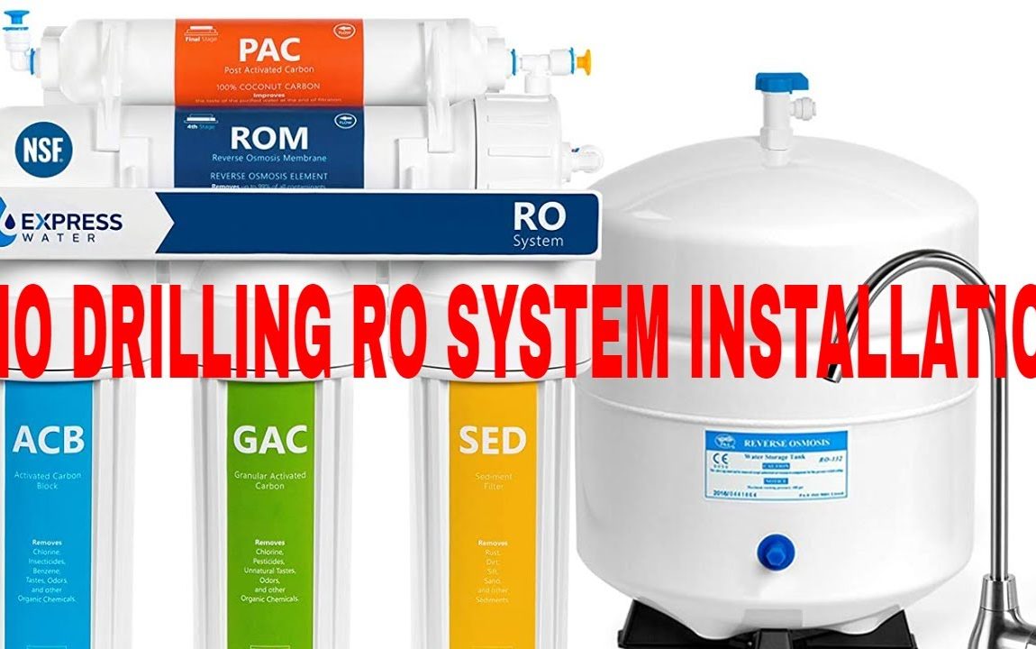 5 Stage Express Water Reverse Osmosis Water Filtration System easy how to installation No Drilling