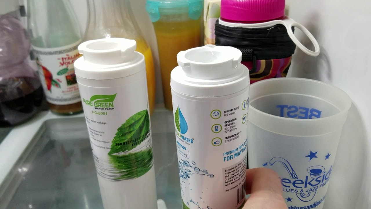 How to change a water filter on a Maytag refrigerator