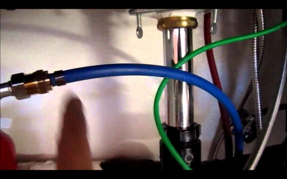 Aquasana water filtration system with PEX plumbing setup