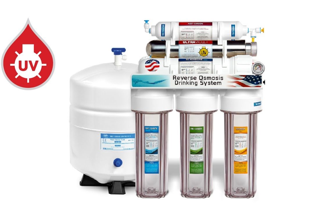 Express Water UV ULTRA-VIOLET Sterilizer Reverse Osmosis Home Drinking Water Filtration System