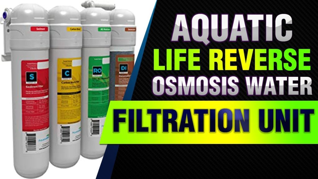 Aquatic Life Reverse Osmosis Water Filtration Unit, 4 Stage Twist-In 75 GPD,