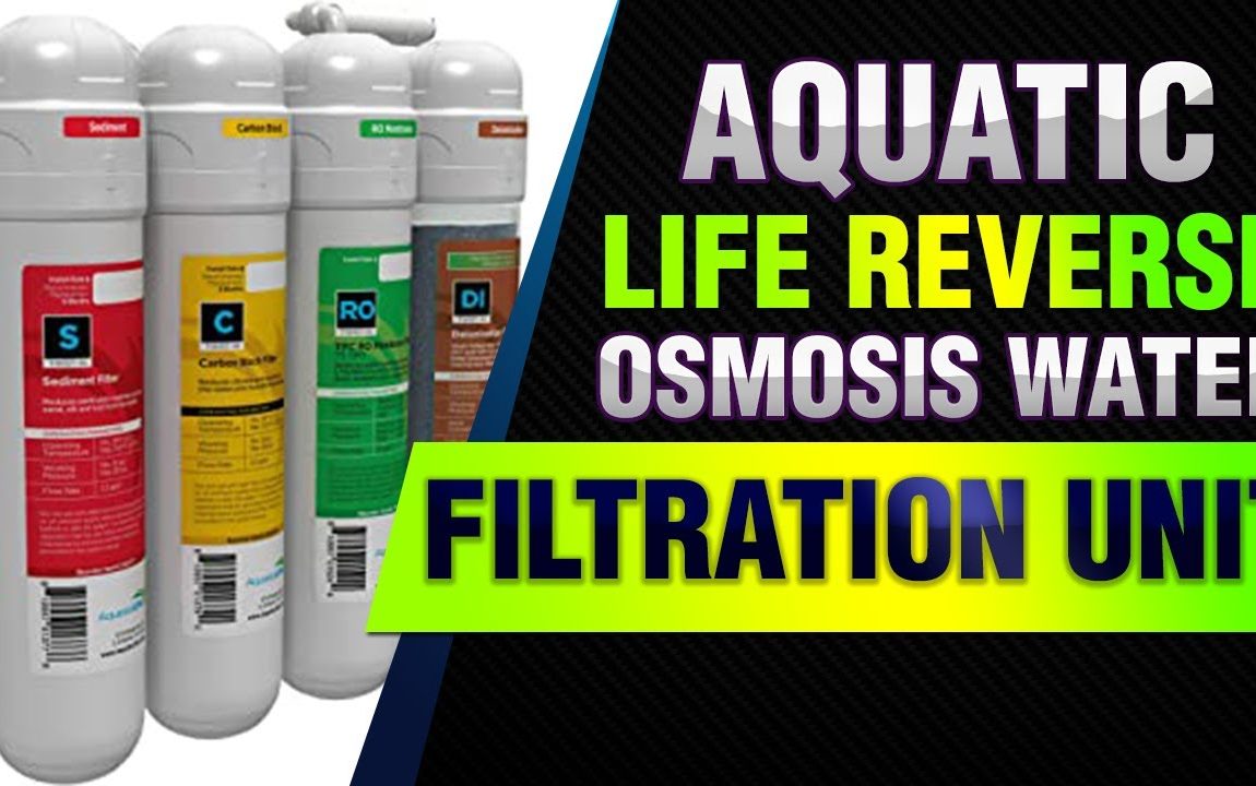 Aquatic Life Reverse Osmosis Water Filtration Unit, 4 Stage Twist-In 75 GPD,