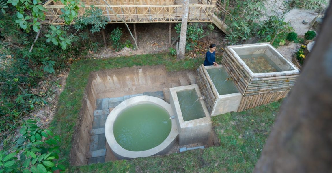 Girl Living Off The Grid, Build New Underground Water Filter for Cleaning Water