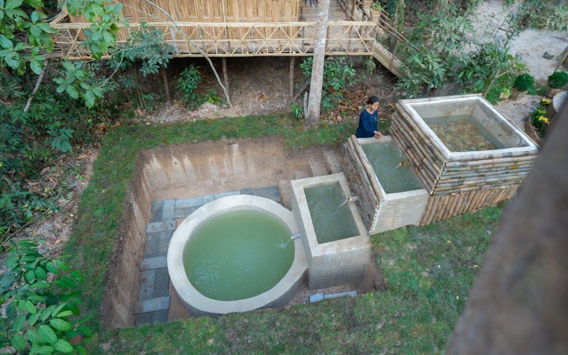 Girl Living Off The Grid, Build New Underground Water Filter for Cleaning Water