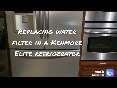 Replacing a a 15 year old water filter on a  kenmore Elite fridge