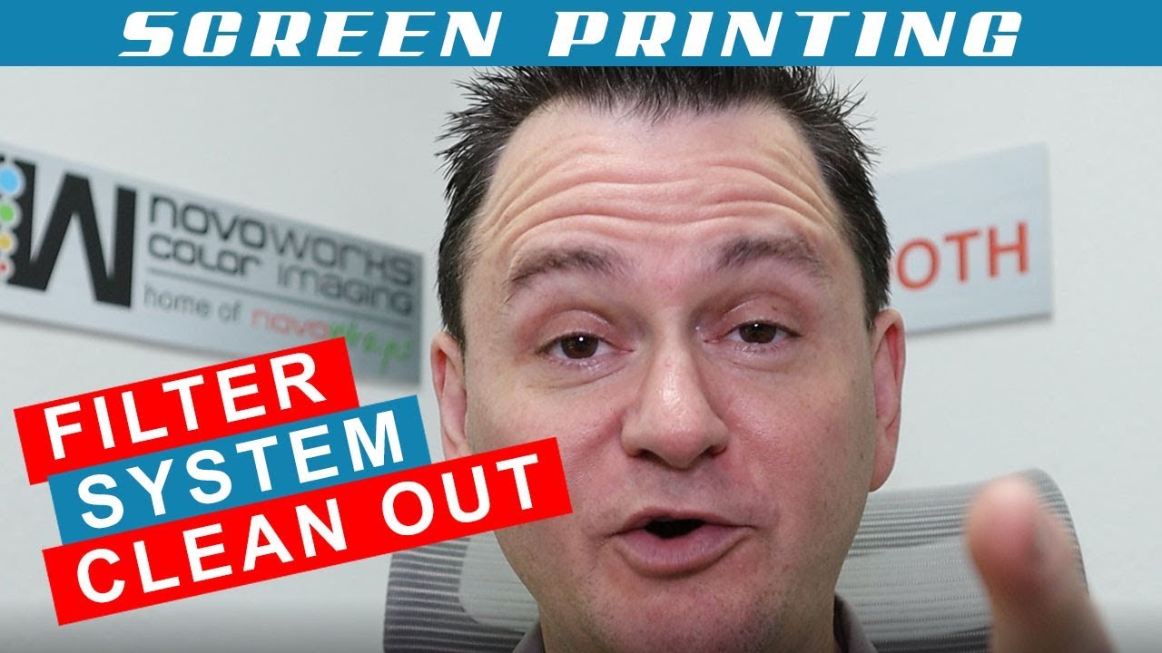Screen Printing Water Filtration Clean Out