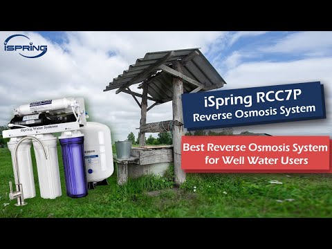 Best Reverse Osmosis Water Filter System for Well Water Users | iSpring RCC7P RO System