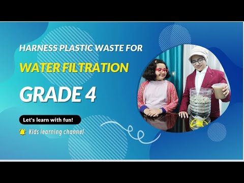 Harness plastic waste for water filtration