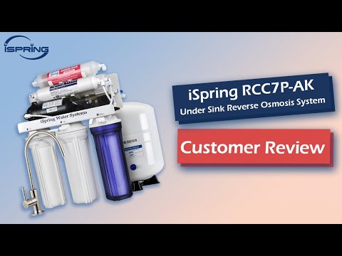 iSpring RCC7P-AK Reverse Osmosis Water Filter System w/ Alkaline & Pump - Customer Review 2022