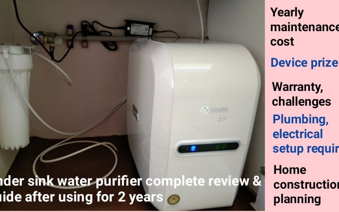 A.O Smith under the counter/cabinet/sink water purifier review in tamil after using for 2 years