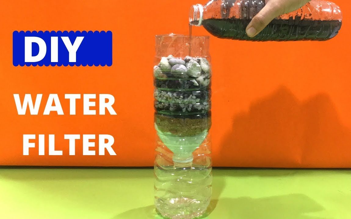 DIY WATER FILTER | WATER FILTER EXPERIMENT | HOW TO FILTER DIRTY WATER | Science Project