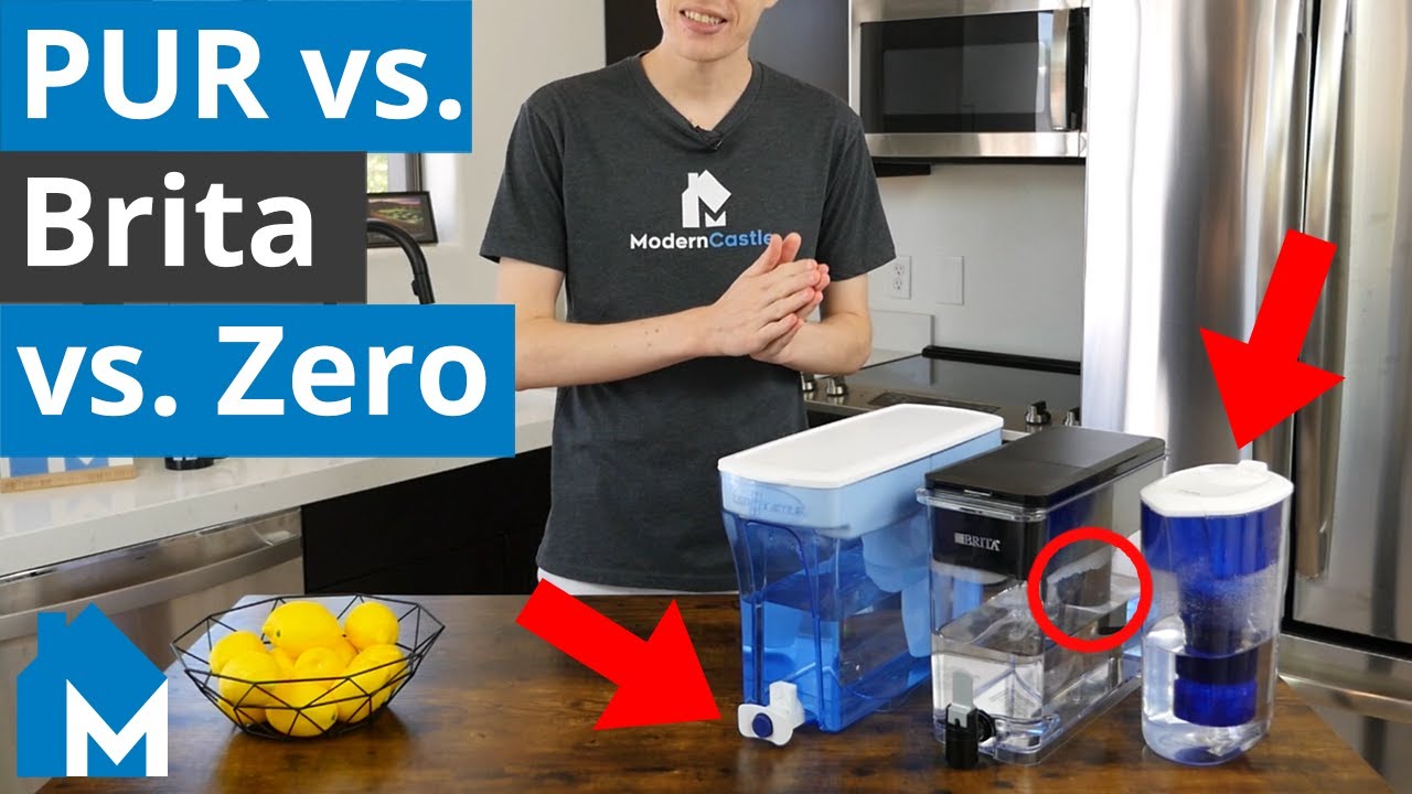 🥤 PUR vs. Brita vs. ZeroWater Filter Comparison — What's the Best