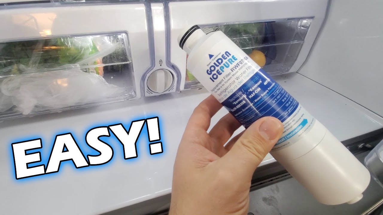 How To Change The Water Filter In A Samsung Refrigerator and Reset