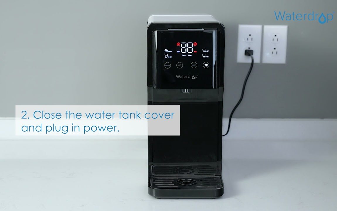 Waterdrop N1 Countertop Reverse Osmosis Water Filtration System DIY Installation