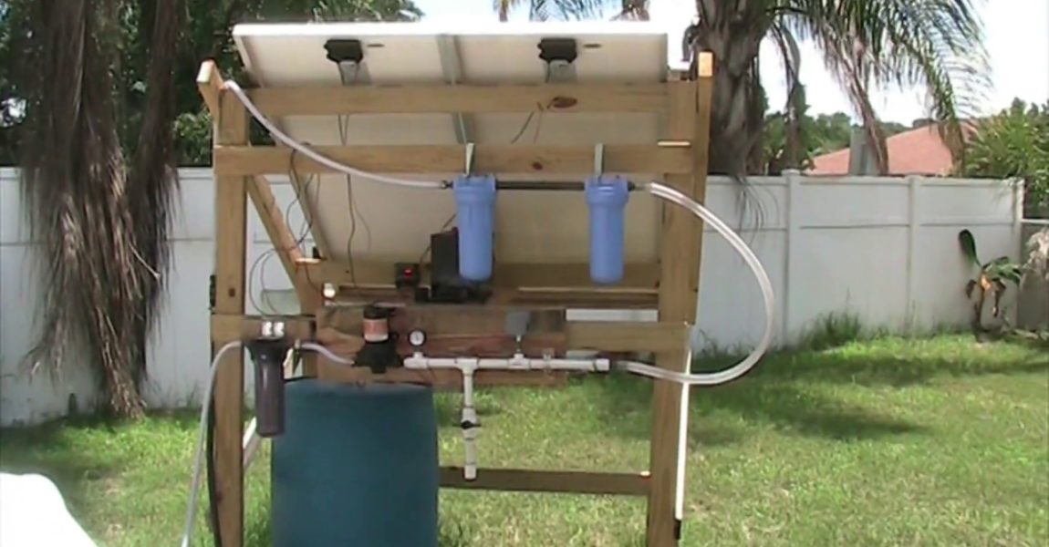 Off-grid Whole house rain water filtration system