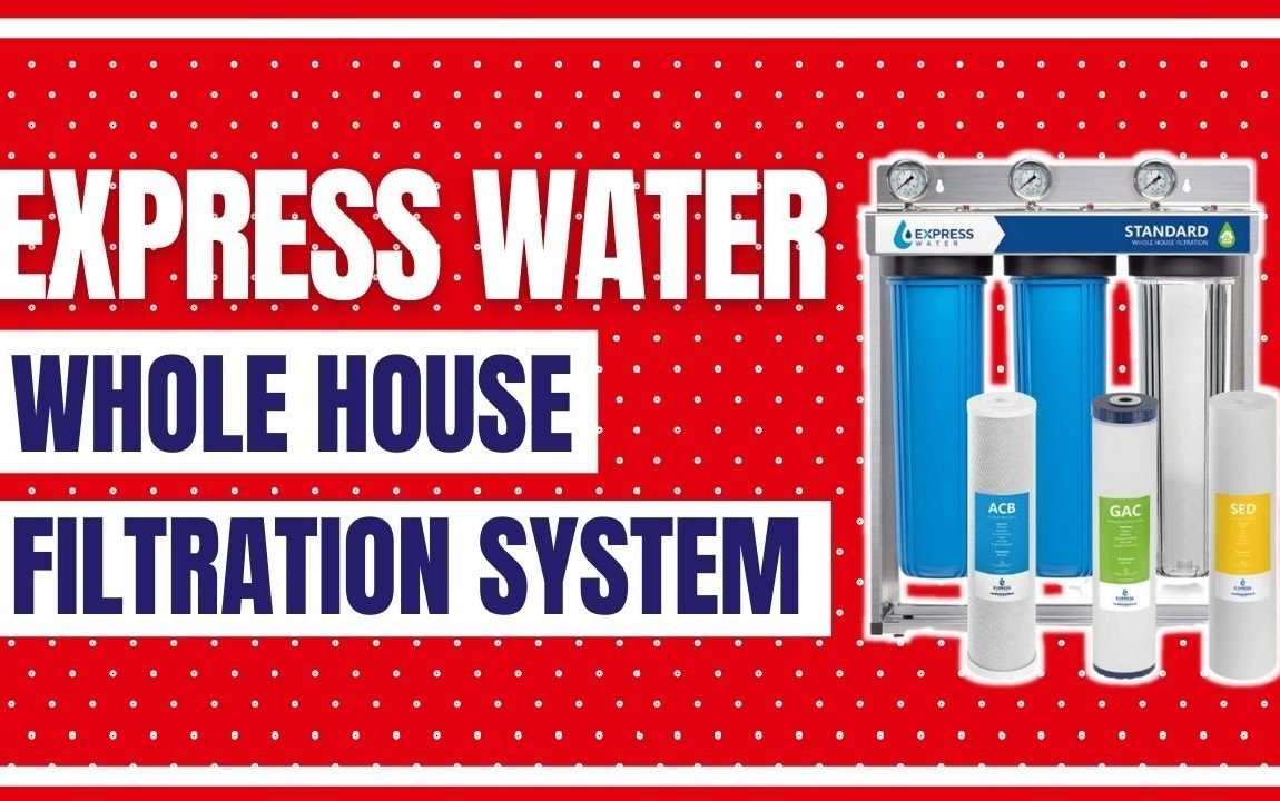 Express Water Whole House Water Filter – 3 Stage Home Water Filtration System