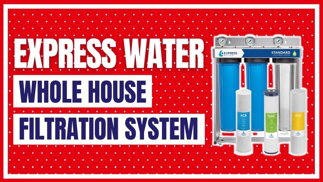 Express Water Whole House Water Filter 3 Stage Home Water Filtration