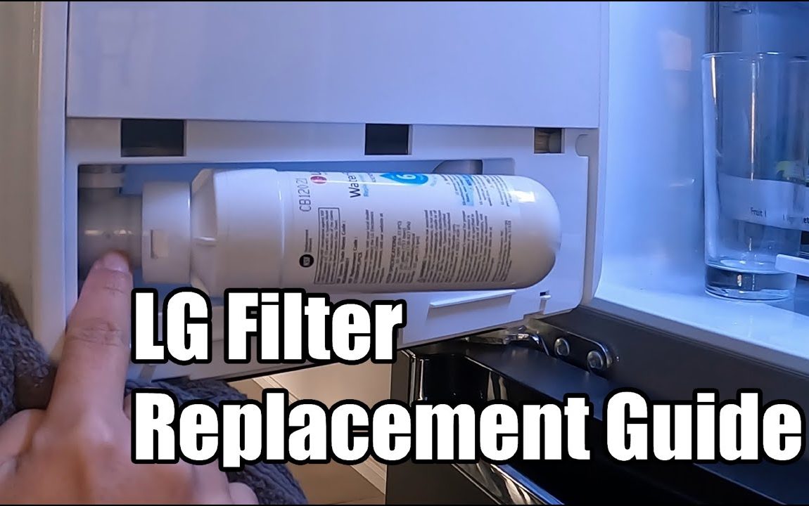 How to Change and Install the Water Filter for LG Fridge (Filter Replacement for LT1000P) | 4K