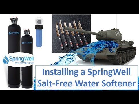 How to Install a SpringWell Whole House Water Filter and Salt Free Water Softener