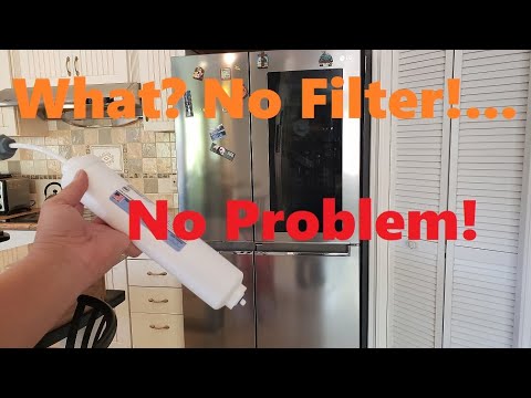 Inline water filter Step by Step installation for our new LG refrigerator – quick and simple.